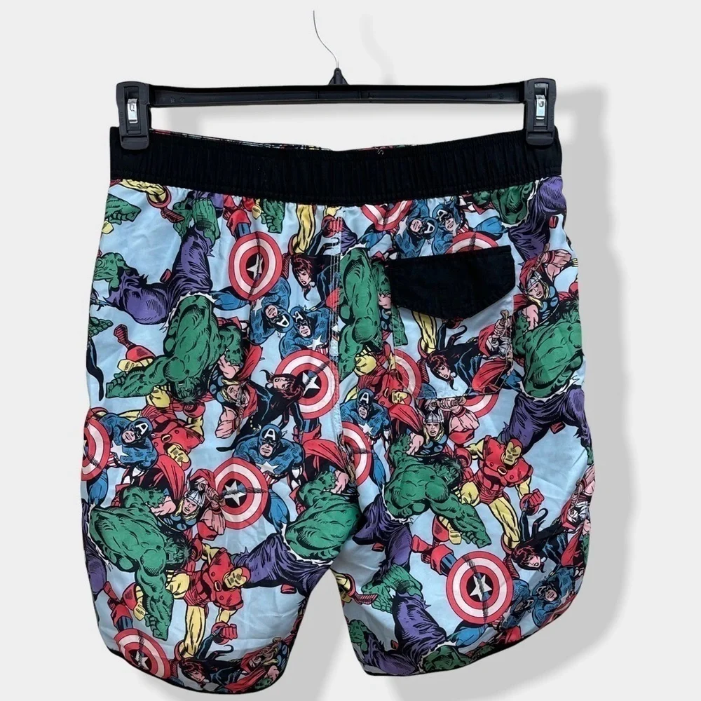 Marvel characters swim